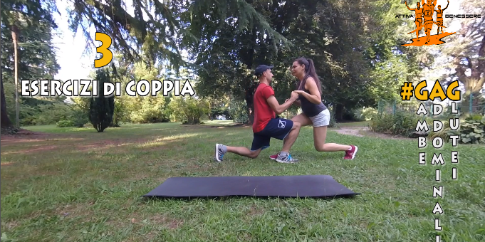 3 Esercizi di Coppia 👫 #GAG #gambe #addominali #glutei